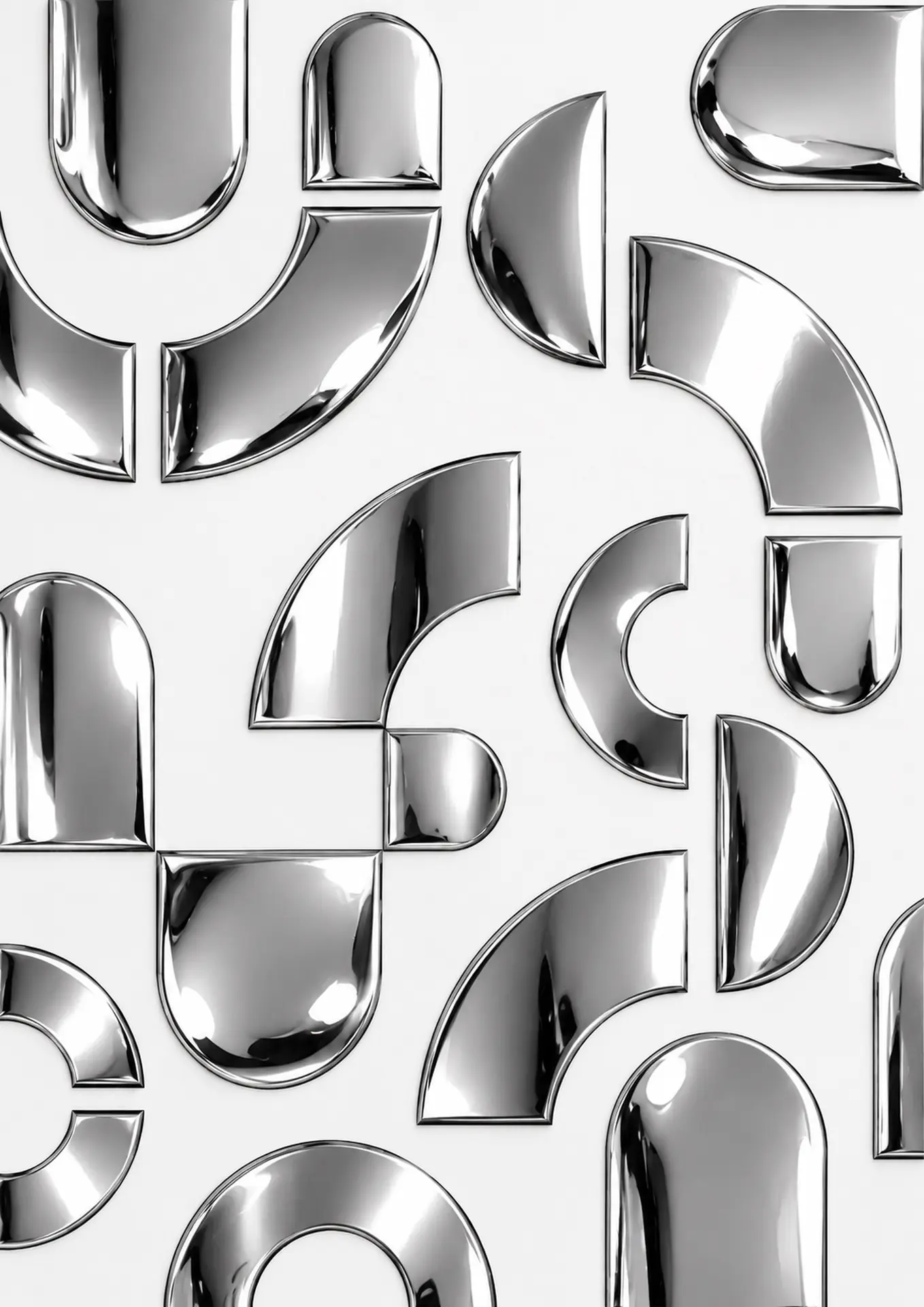 Affiche Silver Metal de Wone Studio