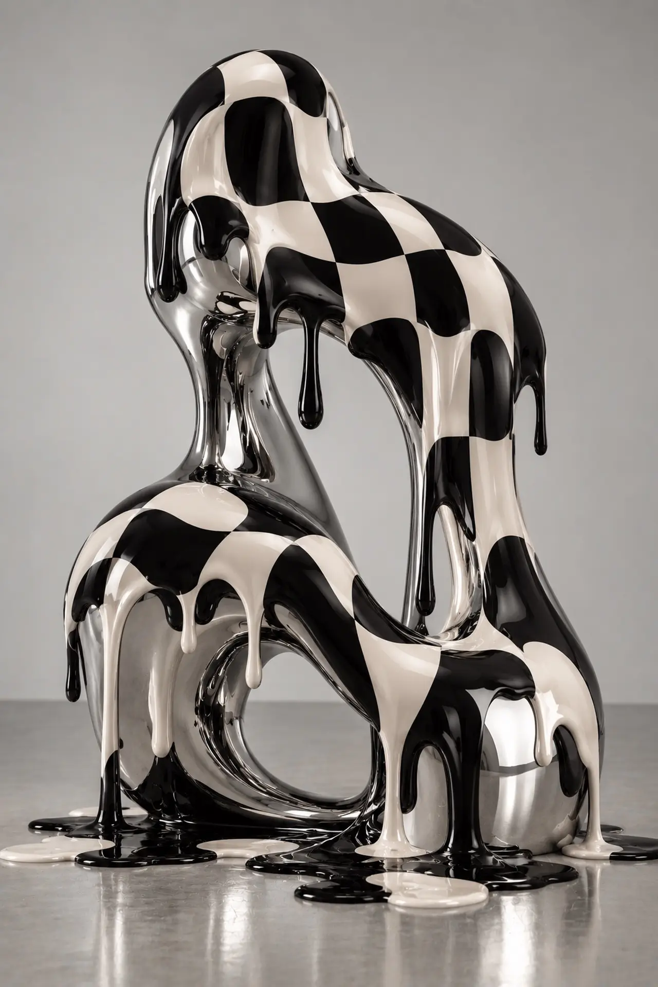 Affiche Chrome Damier de Wone Studio
