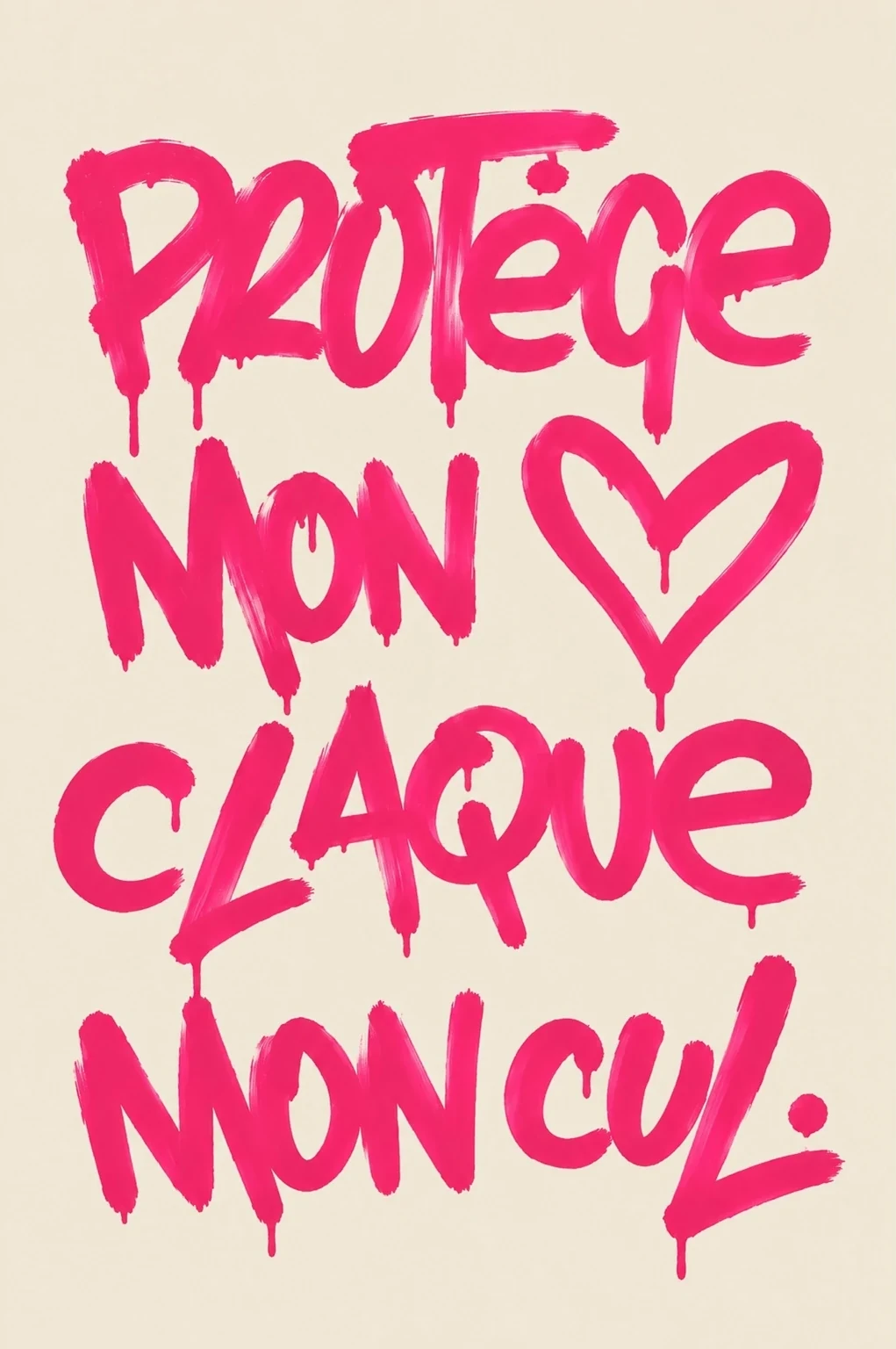 Affiche Protège Mon Cul de Wone Studio