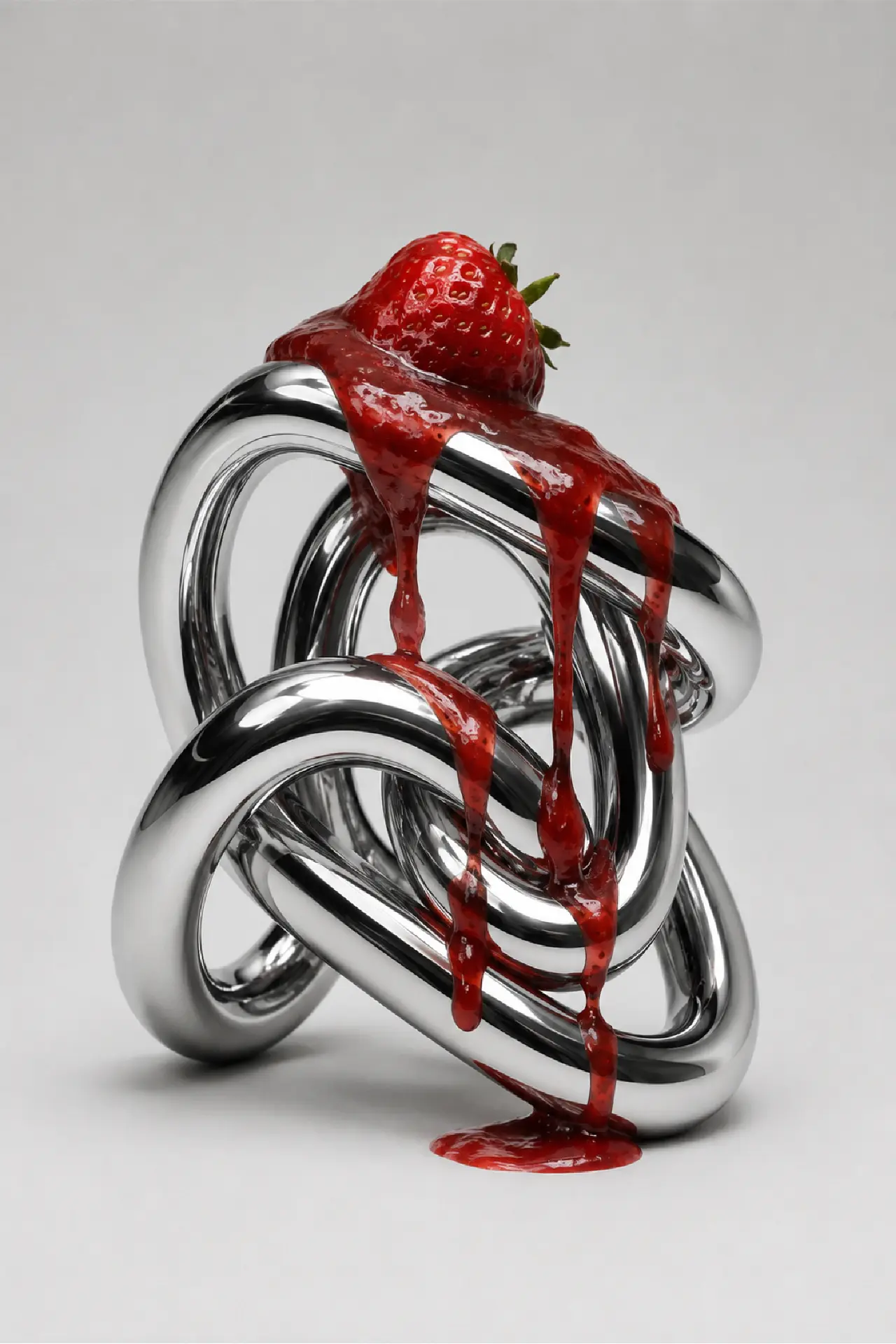 Affiche Fraise Chromée de Wone Studio