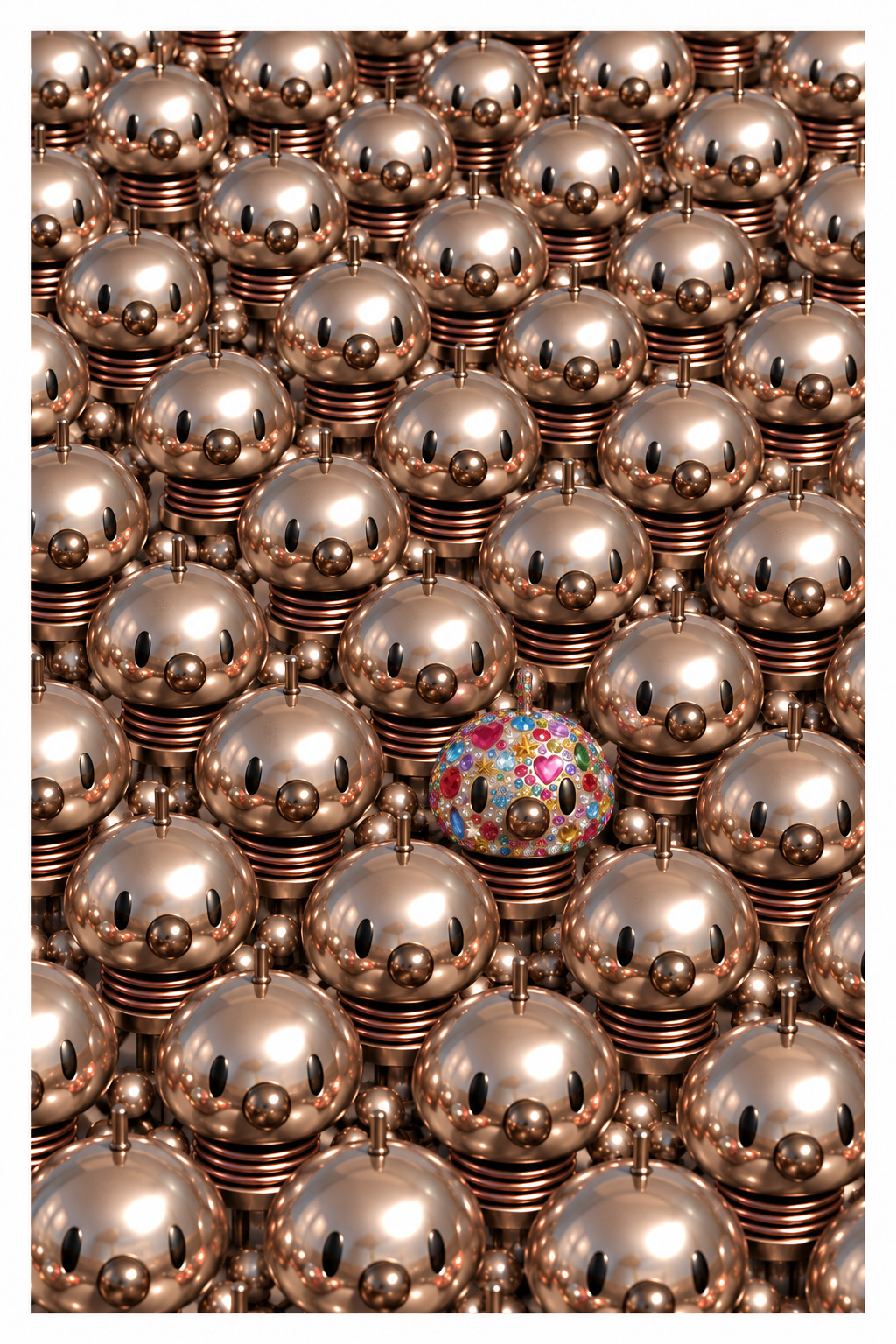 Affiche Robot Glitter de Wone Studio